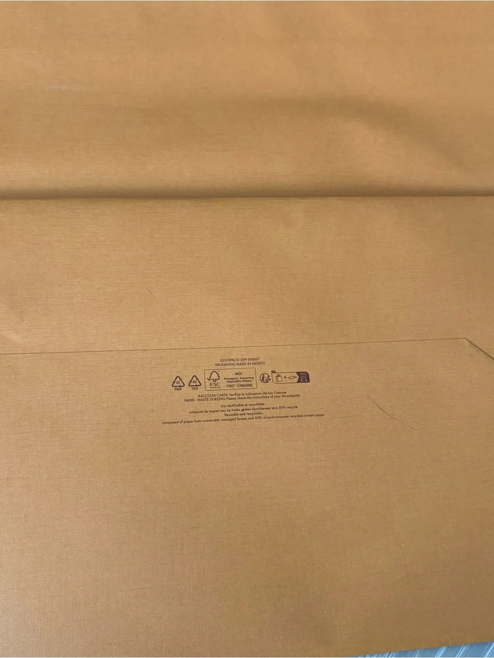 Louis Vuitton Large Shopping Bag with Blue Handles